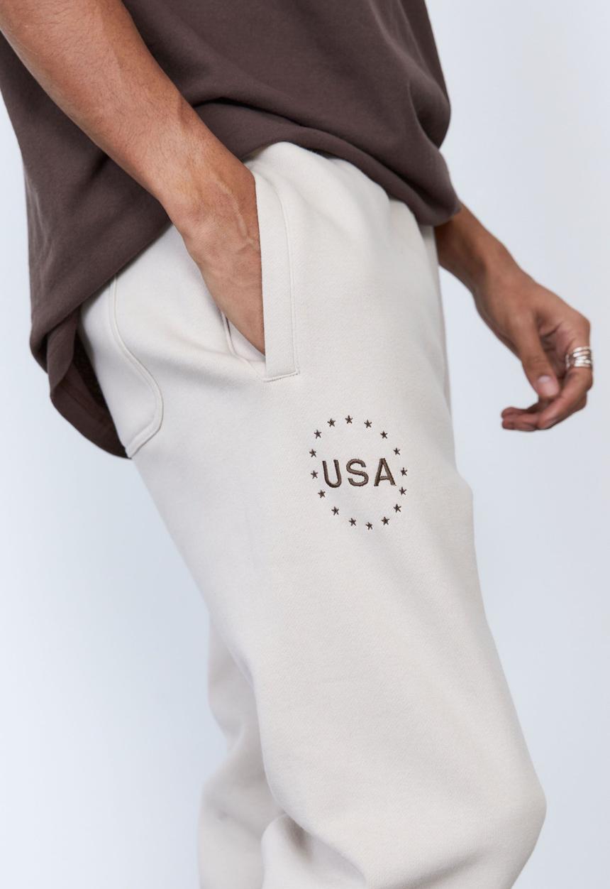 Factorie - Nasa relaxed trackpant - lcn nas ivory nasa
