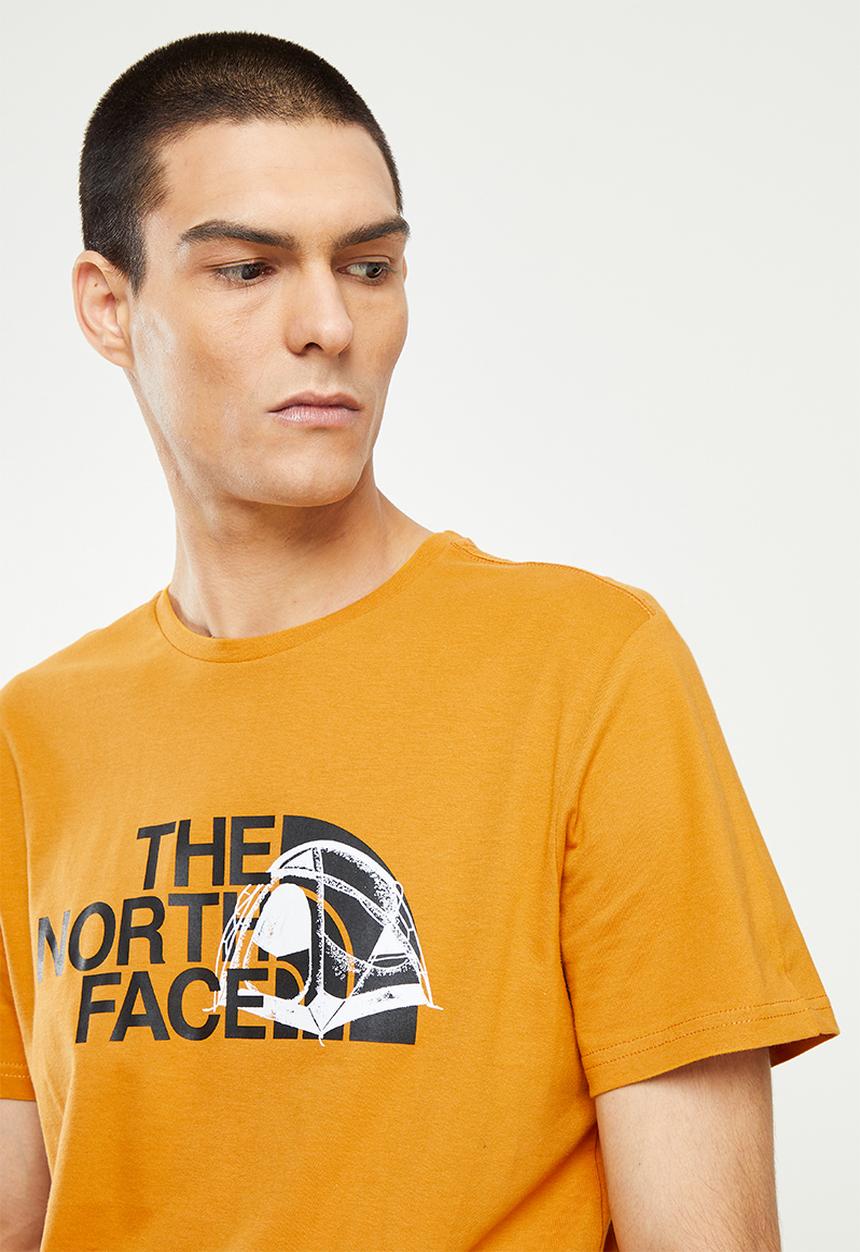 The North Face - M short sleeve dome tee - yellow