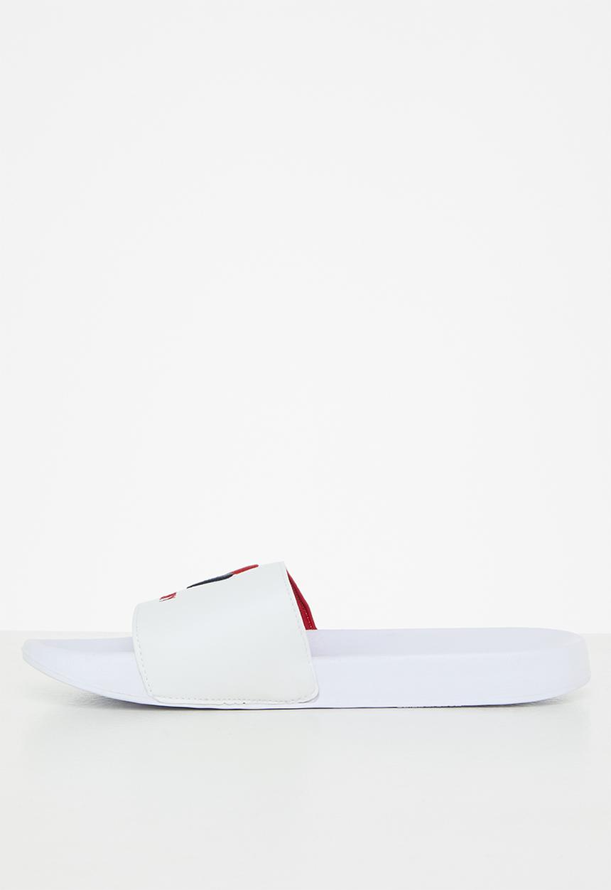 Superdry. - Core pool slide - white