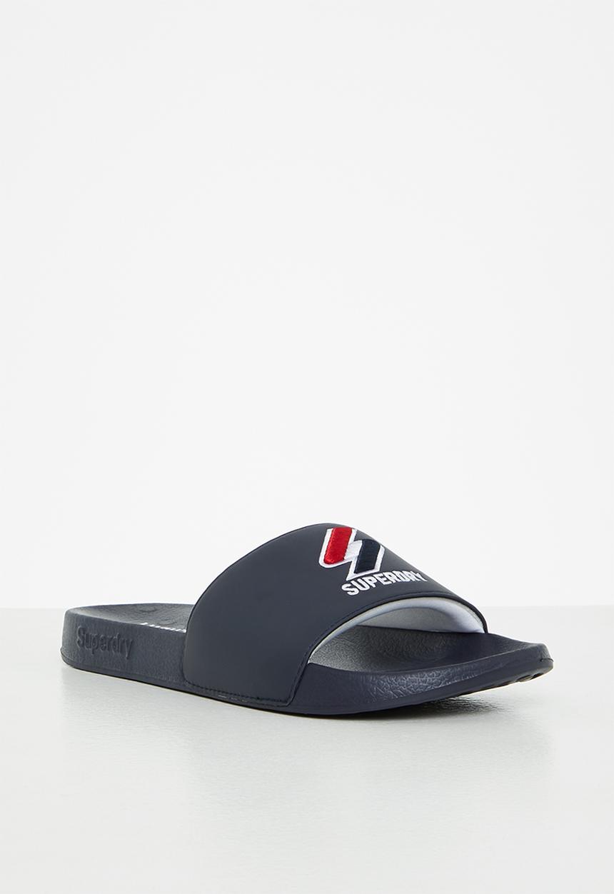 Superdry. - Core pool slide - eclipse navy