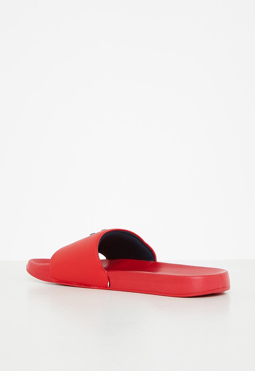 Superdry. - Core pool slide - varsity red