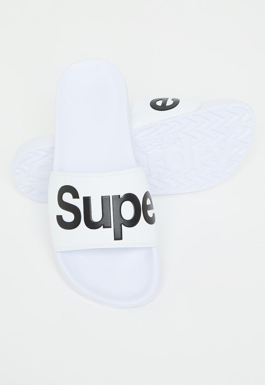 Superdry. - Classic superdry pool slide - white