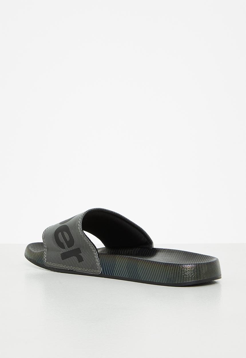 Superdry. - Printed beach slide - camo