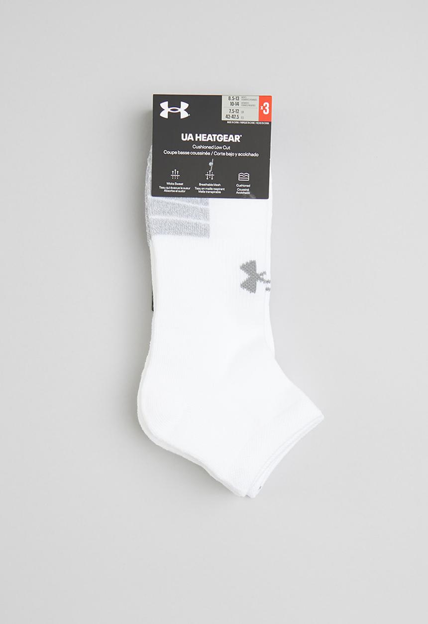 Under Armour - Ua heatgear low cut 3 pack - white