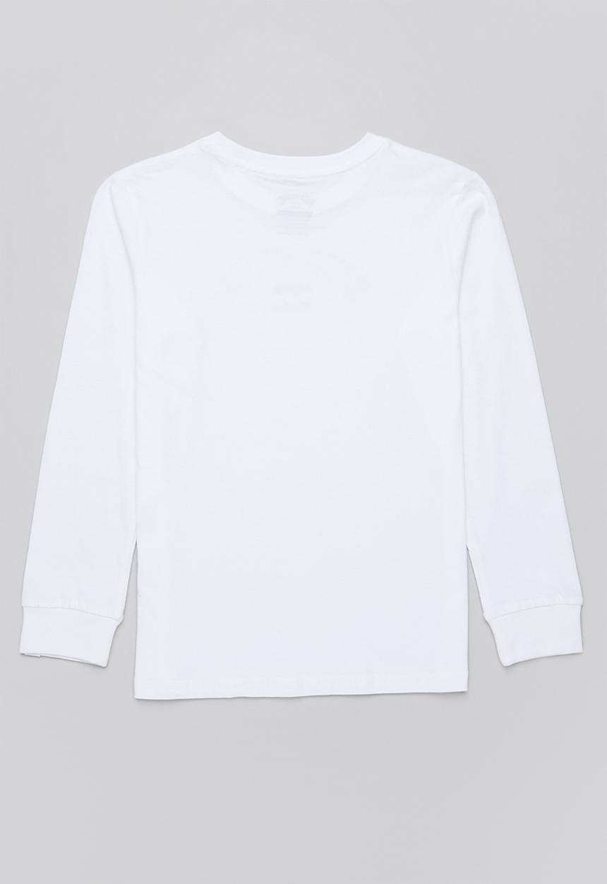 Billabong  - Boys South Africa arch long sleeve tee - white