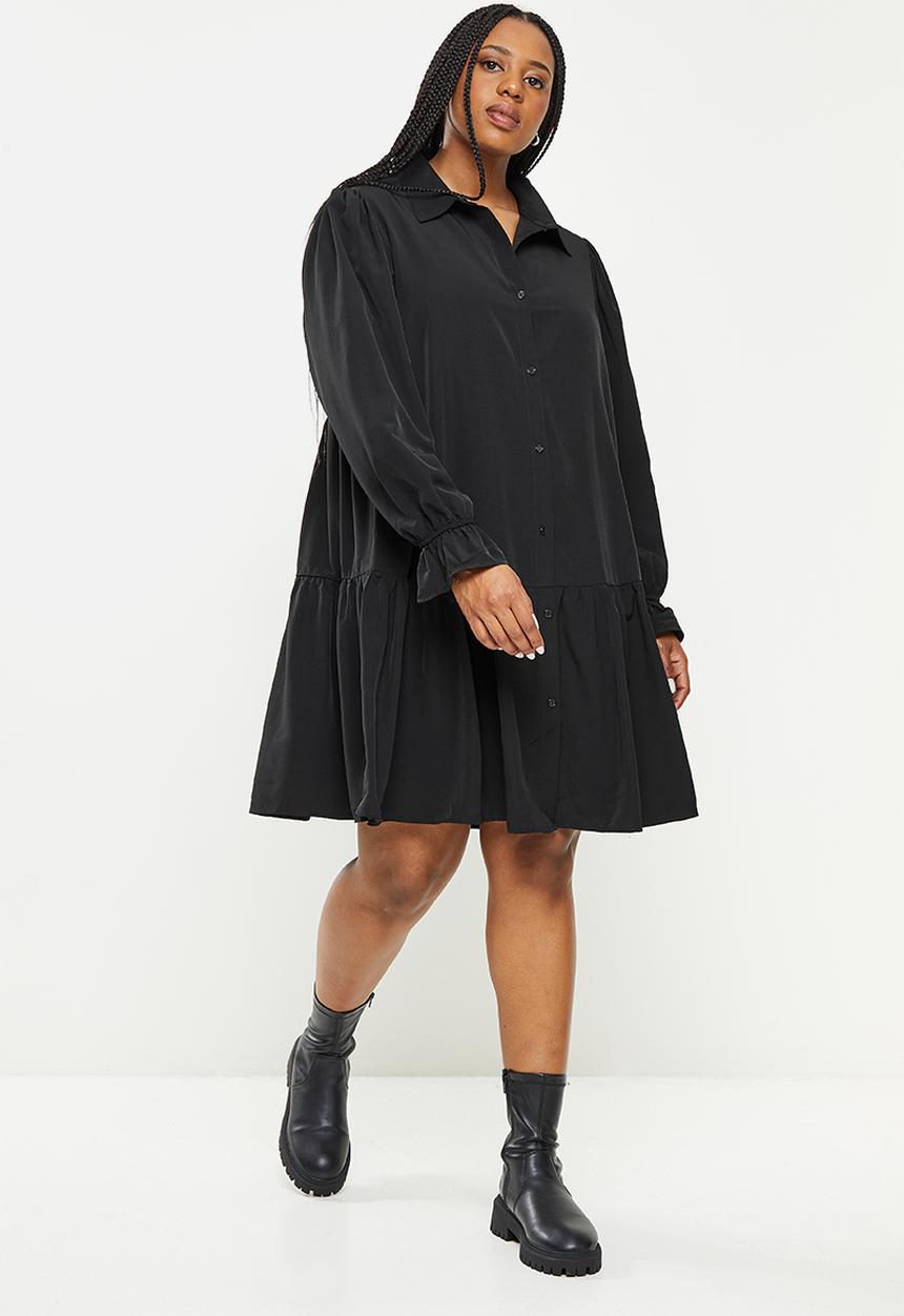 Glamorous - Plus black shirt dress - black