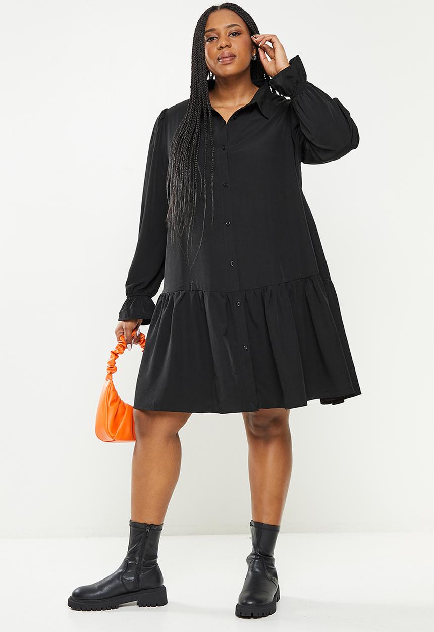 Glamorous - Plus black shirt dress - black