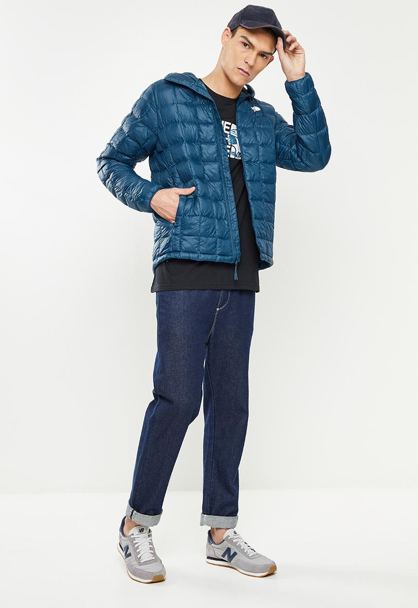 The North Face - M thermoball hoodie - monterey blue & tnf white logo 