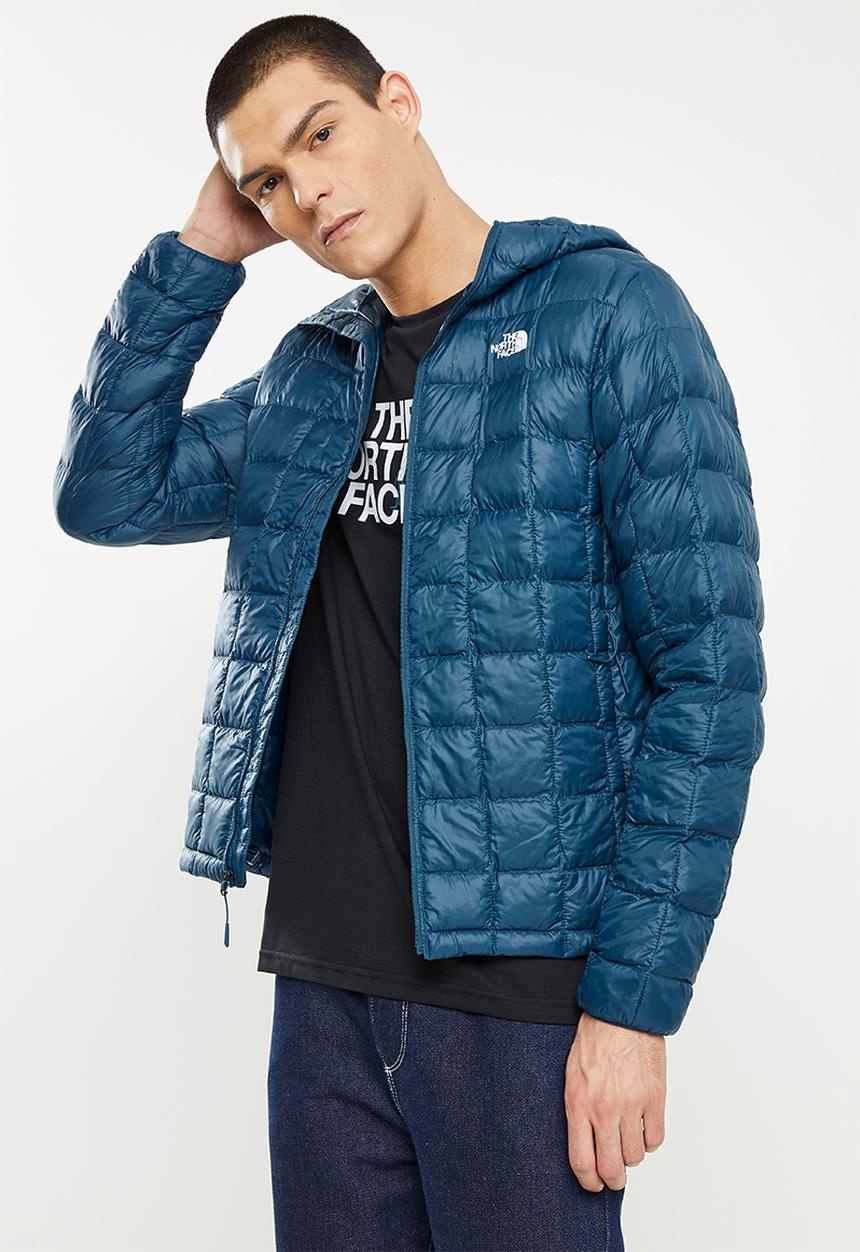 The North Face - M thermoball hoodie - monterey blue & tnf white logo 