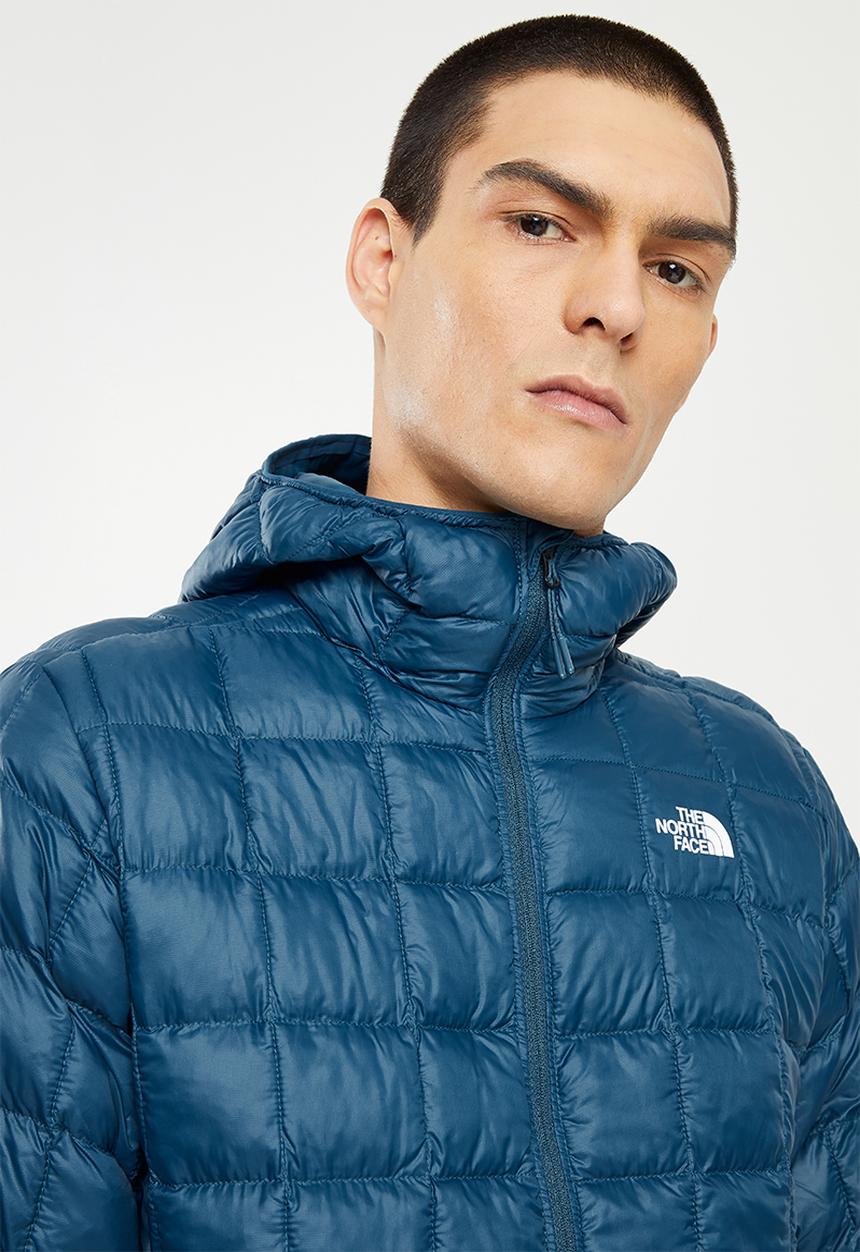 The North Face - M thermoball hoodie - monterey blue & tnf white logo 
