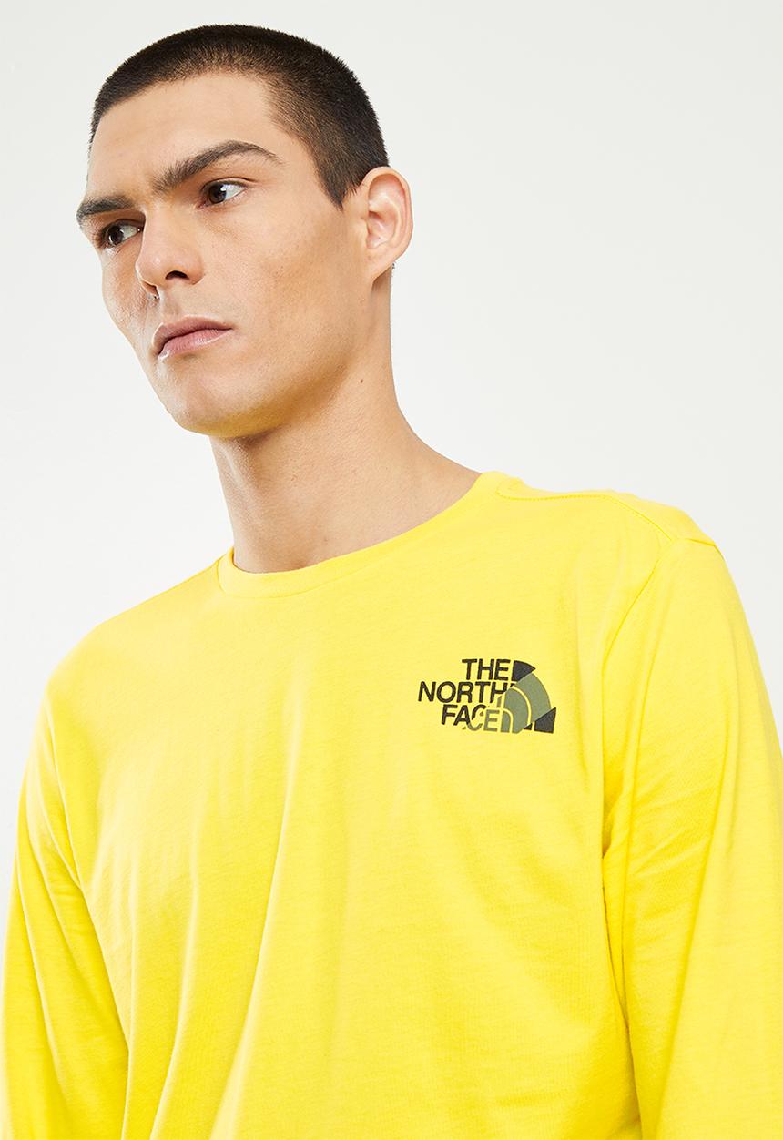 The North Face - M coordinates long sleeve tee  - yellow