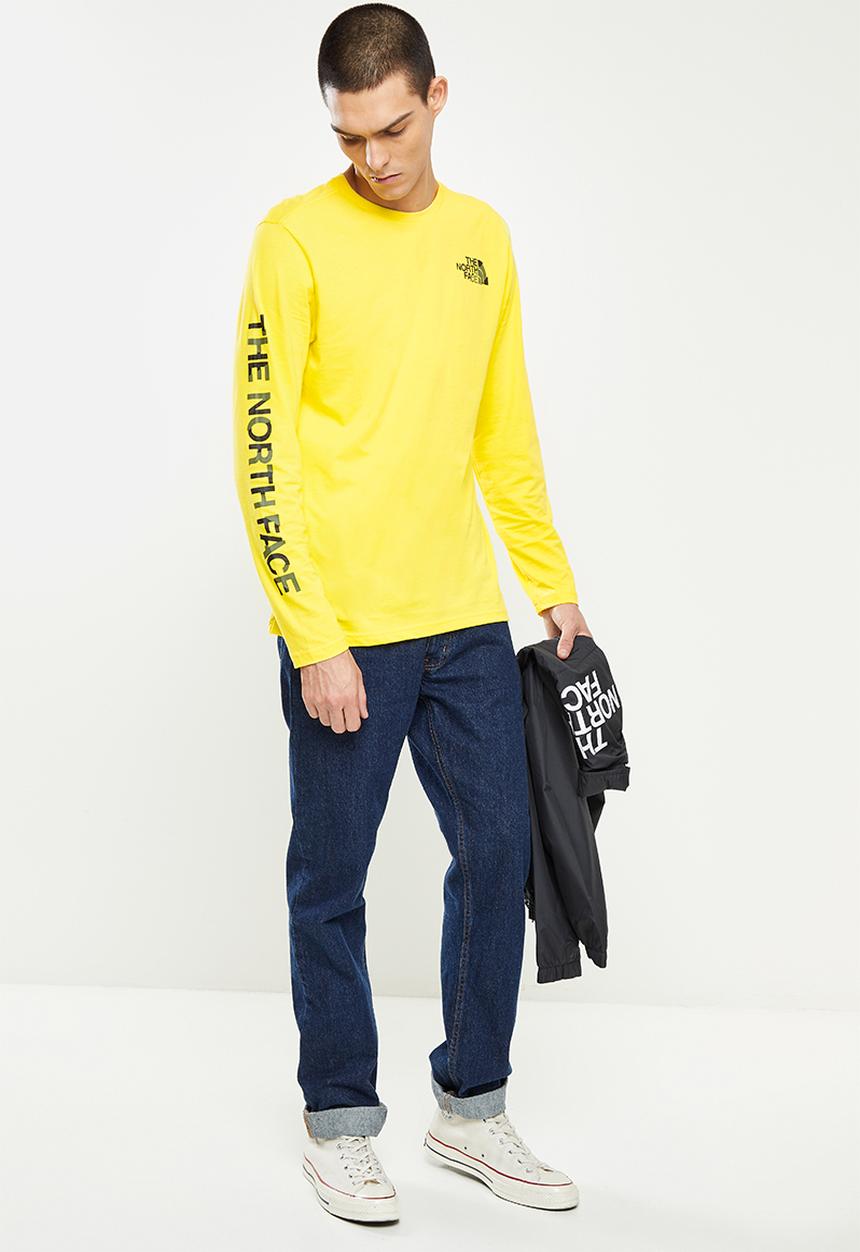 The North Face - M coordinates long sleeve tee  - yellow