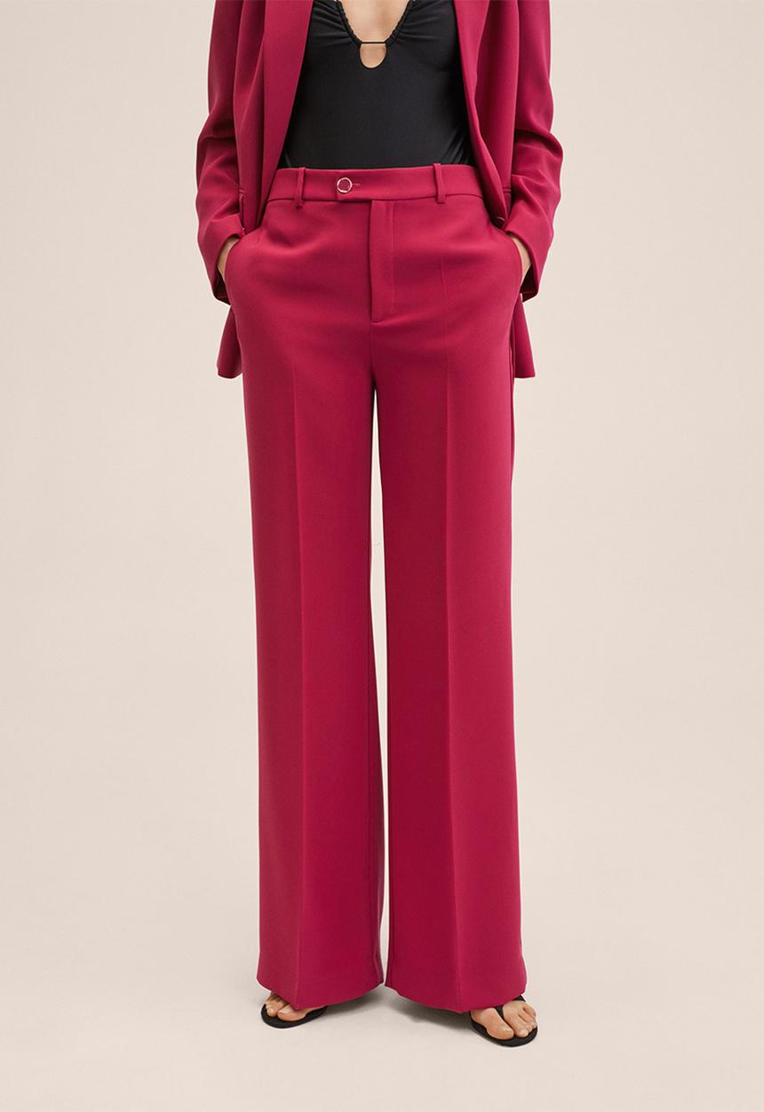 MANGO - Trousers iguana - bright pink