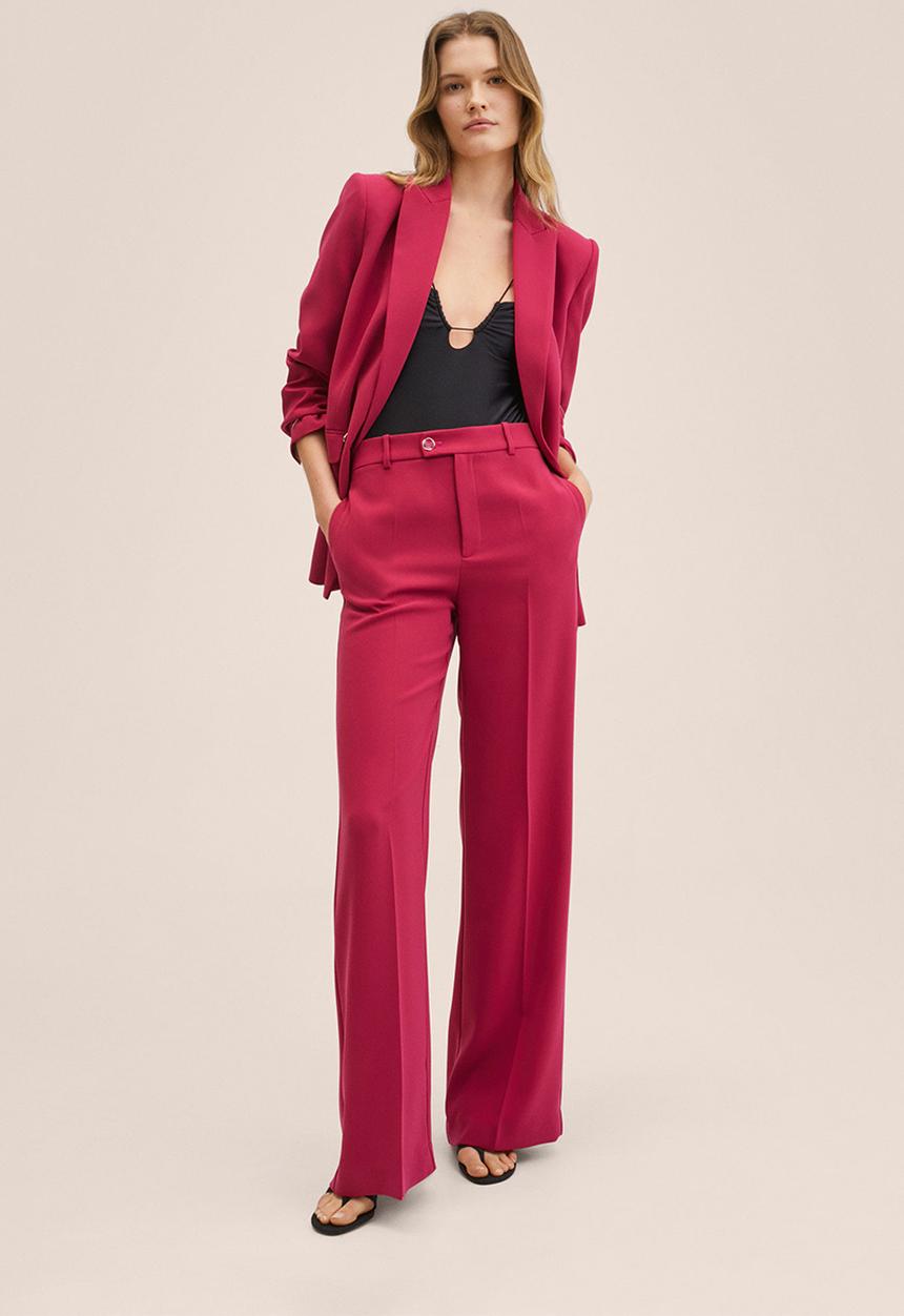 MANGO - Trousers iguana - bright pink