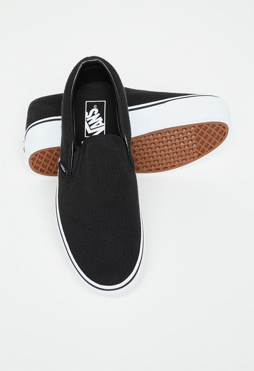 Vans - Ua classic slip-on stackform - (rib knit) black/true white