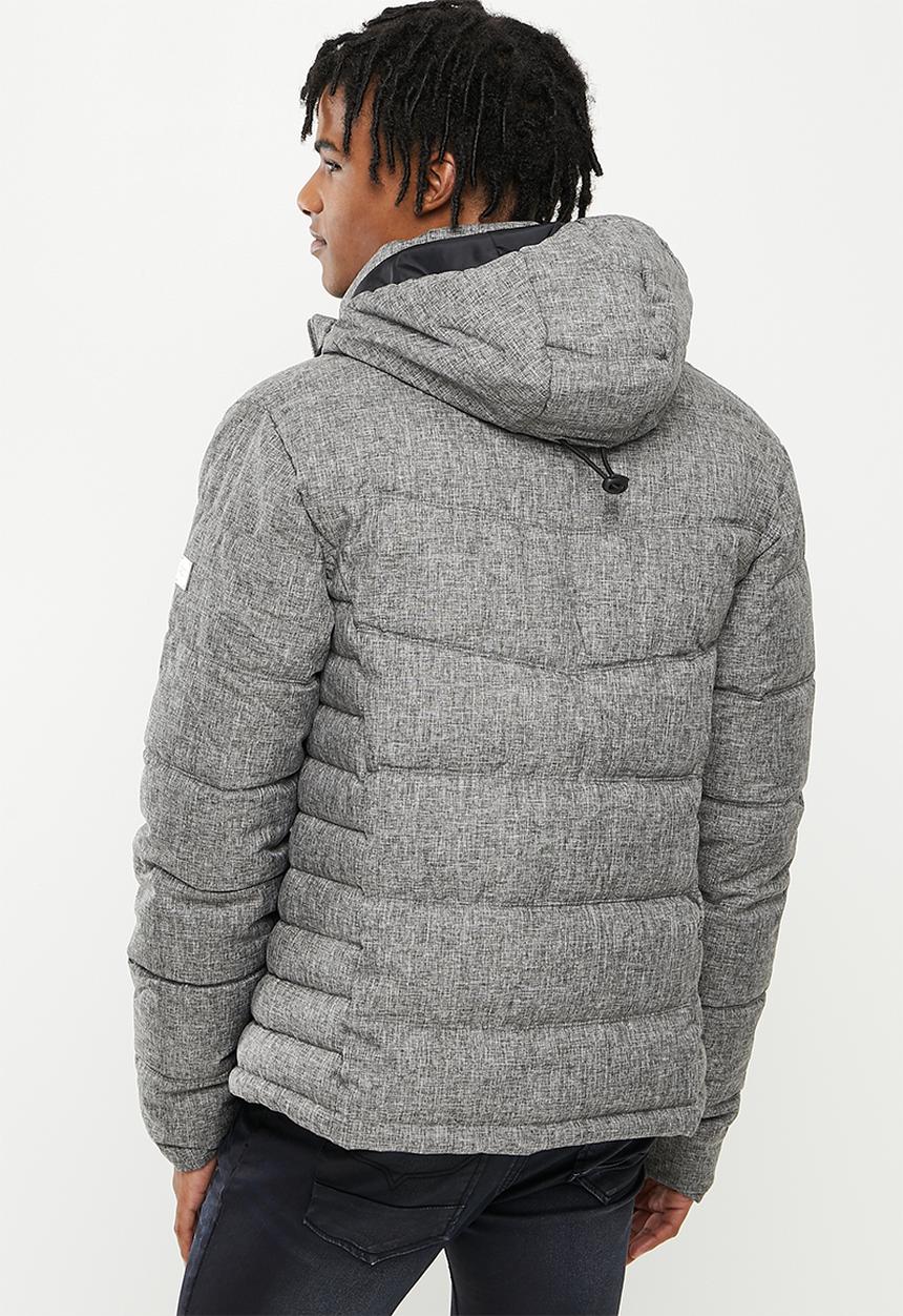 Cutty - Jace Padded Jacket with Detachable Hood - Grey
