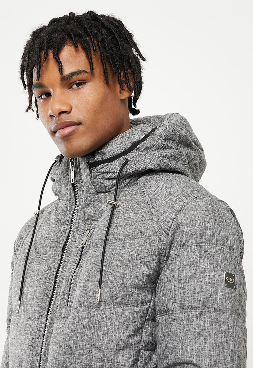 Cutty - Jace Padded Jacket with Detachable Hood - Grey