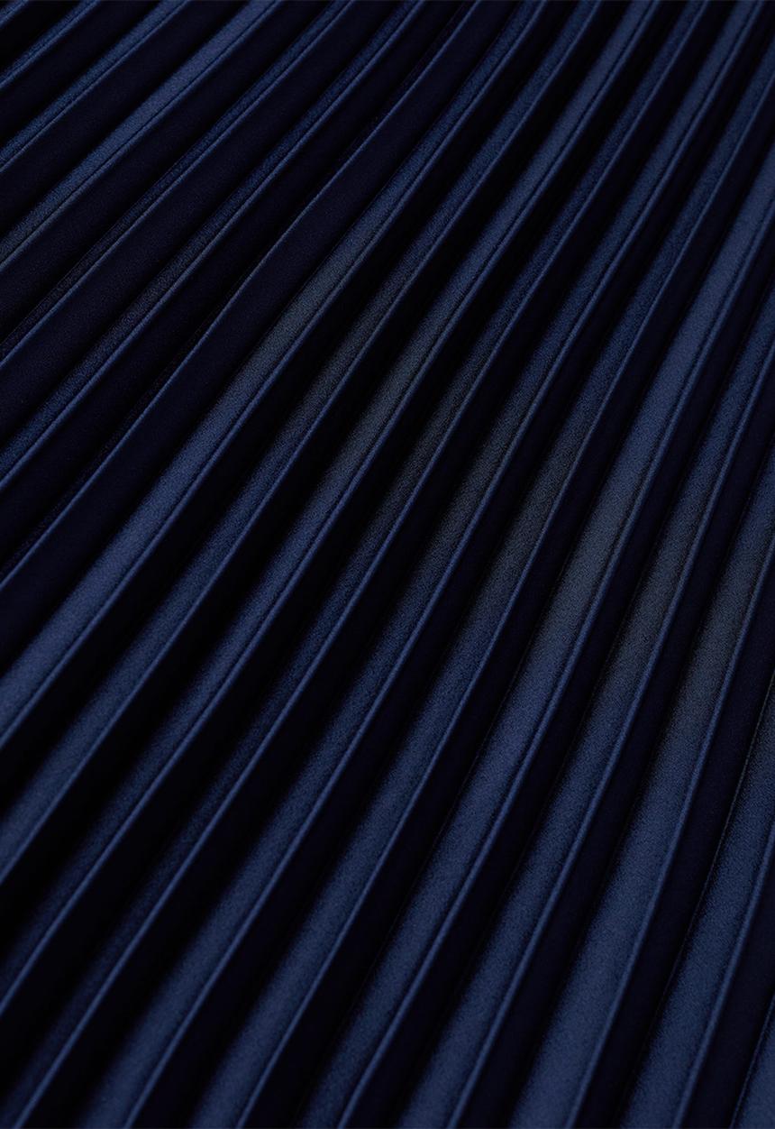 MANGO - Skirt plisado - navy