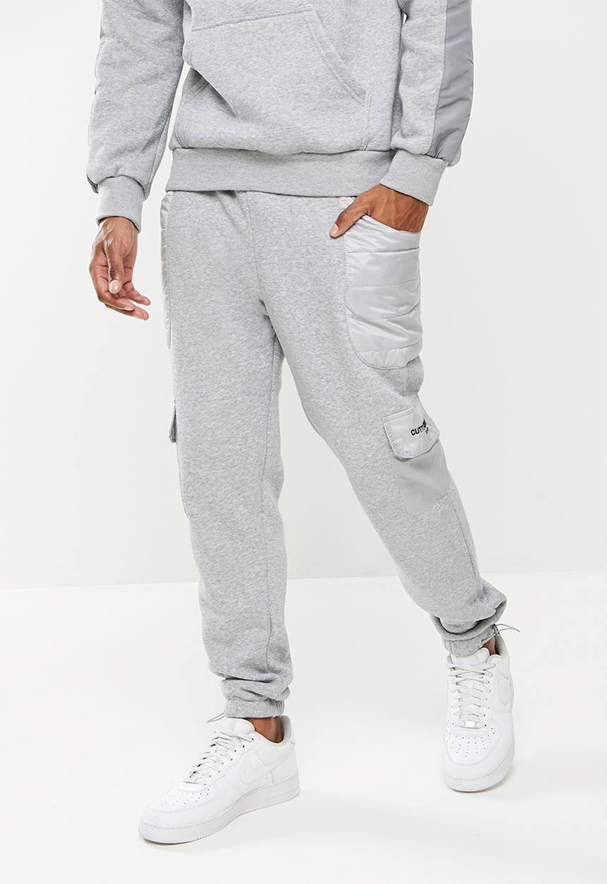 Cutty - Mens regular fit trackpant - grey