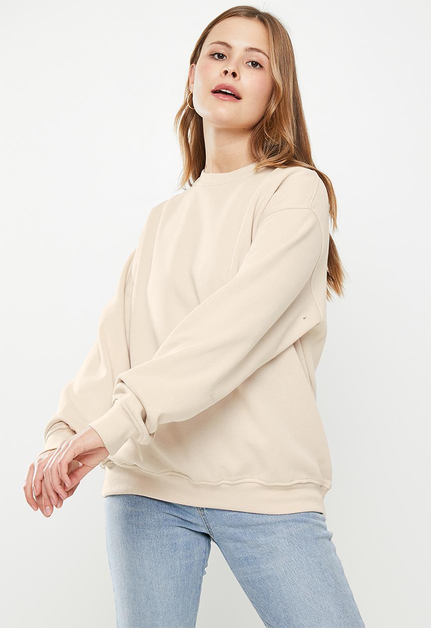 Cotton On - Classic crew sweatshirt - stone