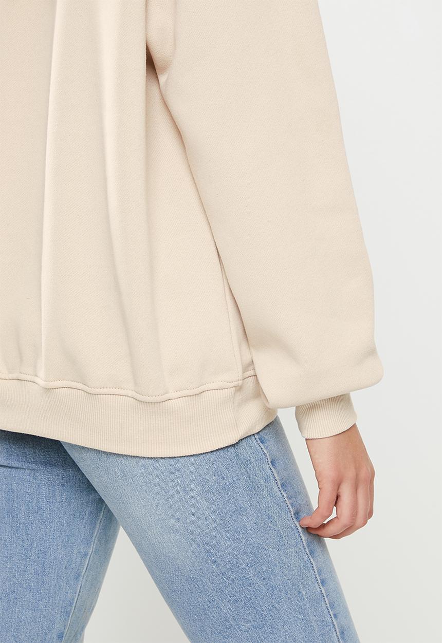 Cotton On - Classic crew sweatshirt - stone