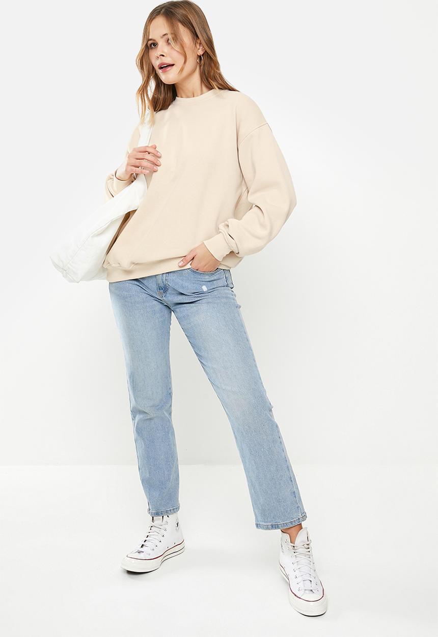 Cotton On - Classic crew sweatshirt - stone