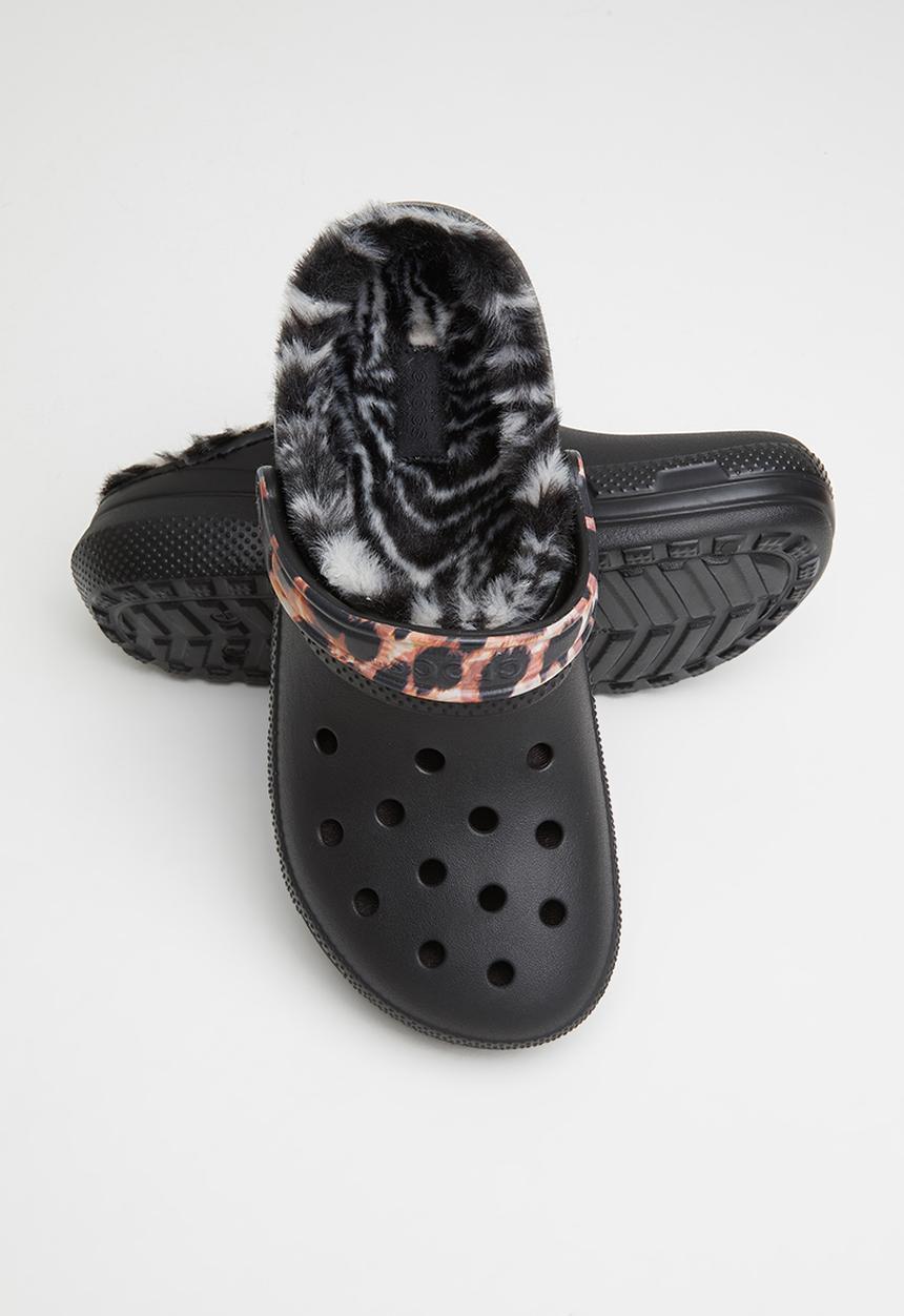 Crocs - Classic lined animal remix clog - black