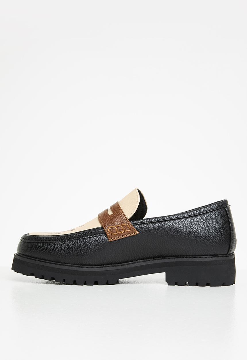 Jonathan D - J penny moccasin sailor - black & brown