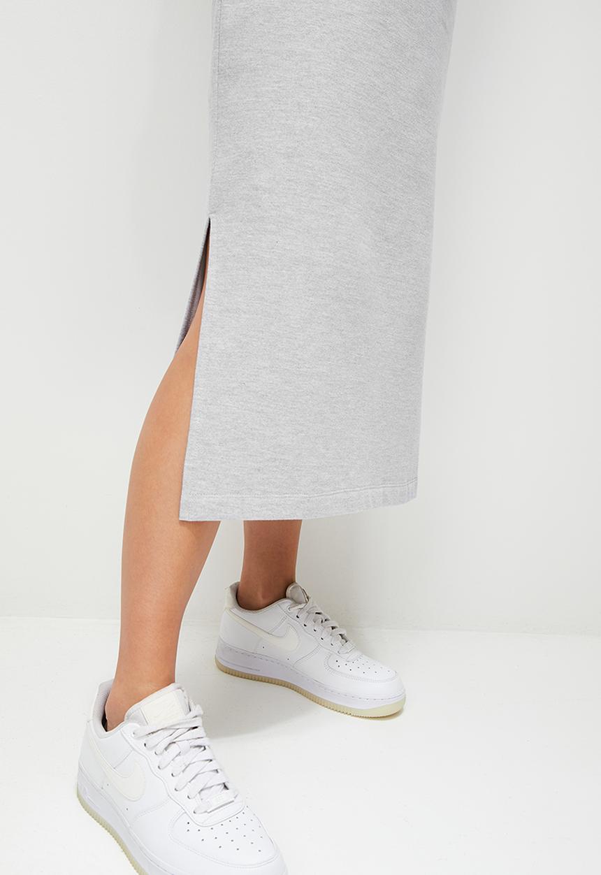 Blake - Midi sweater dress printed - grey melange