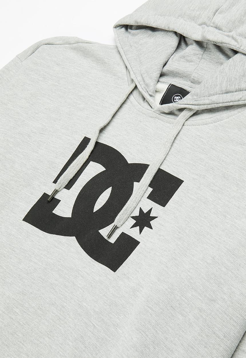 DC - DC Star Pullover Hoodie- Heather Grey