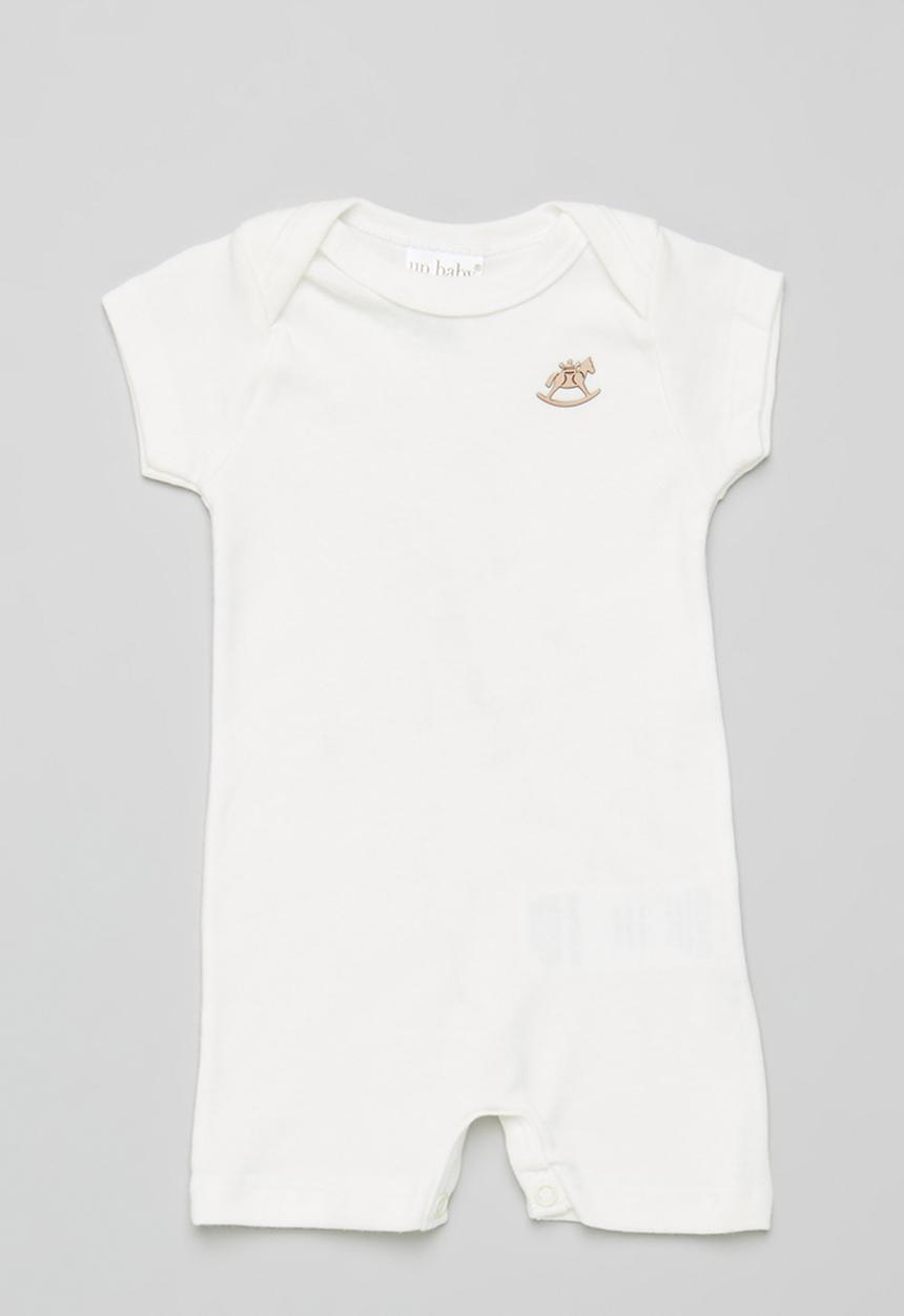 UP Baby - Cotton romper - off white