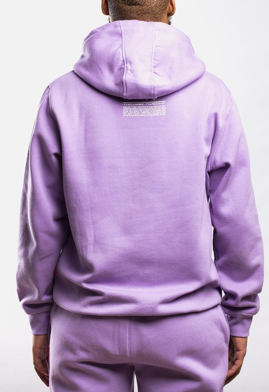 Butan - Massive connections solid hoodie - lavendar