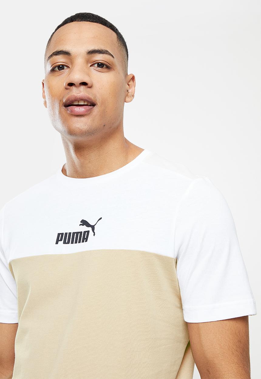 PUMA - Ess+ block tee - puma white