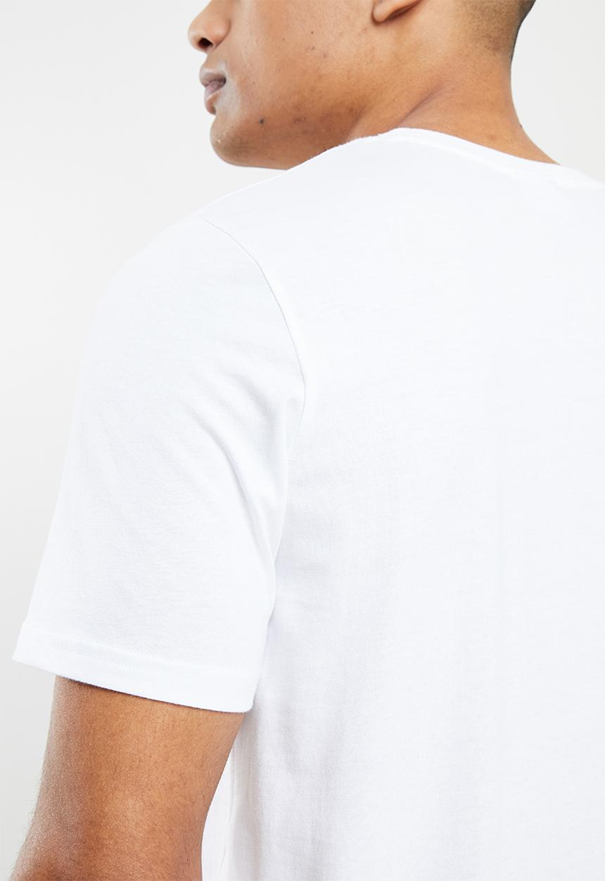 PUMA - Classics logo metallic tee - puma white/gold