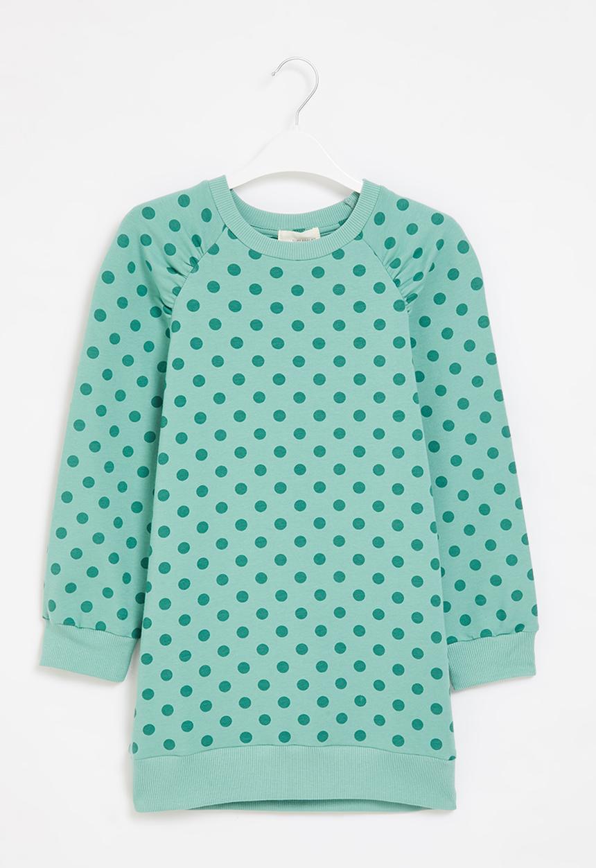 Superbalist Kids - Gauged sleeve fleece dress - mint