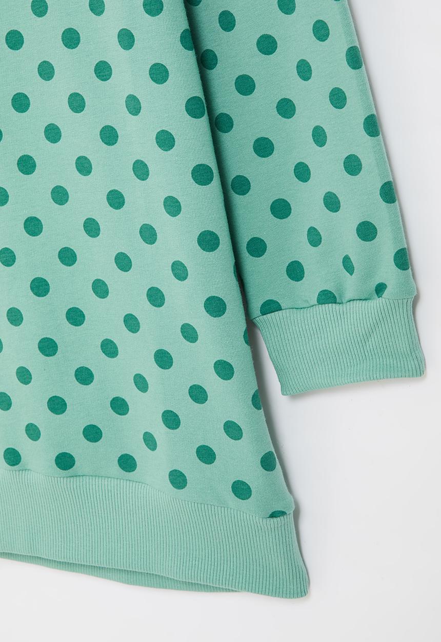 Superbalist Kids - Gauged sleeve fleece dress - mint