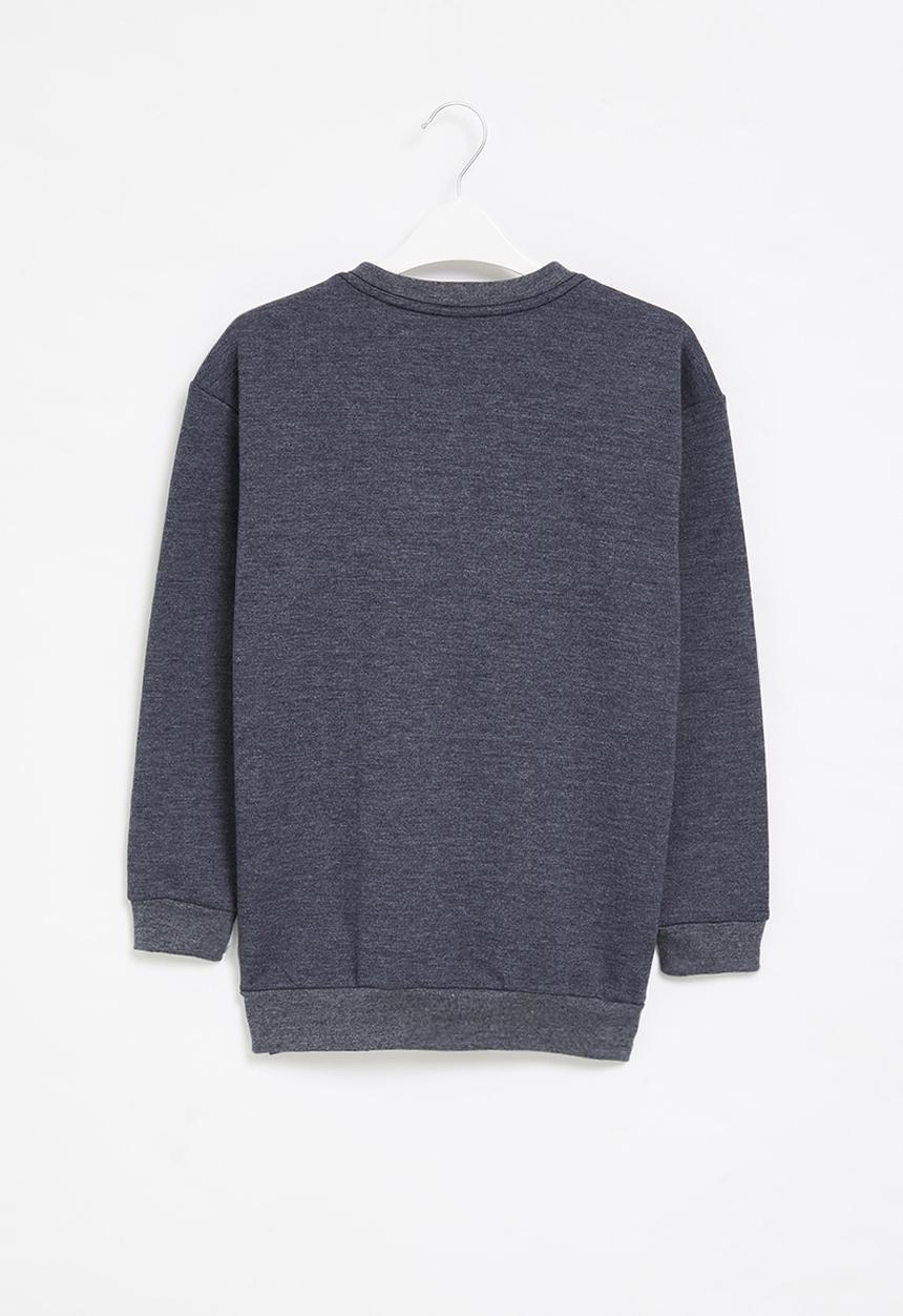 Rebel Republic - Boys crew graphic sweatshirt - navy