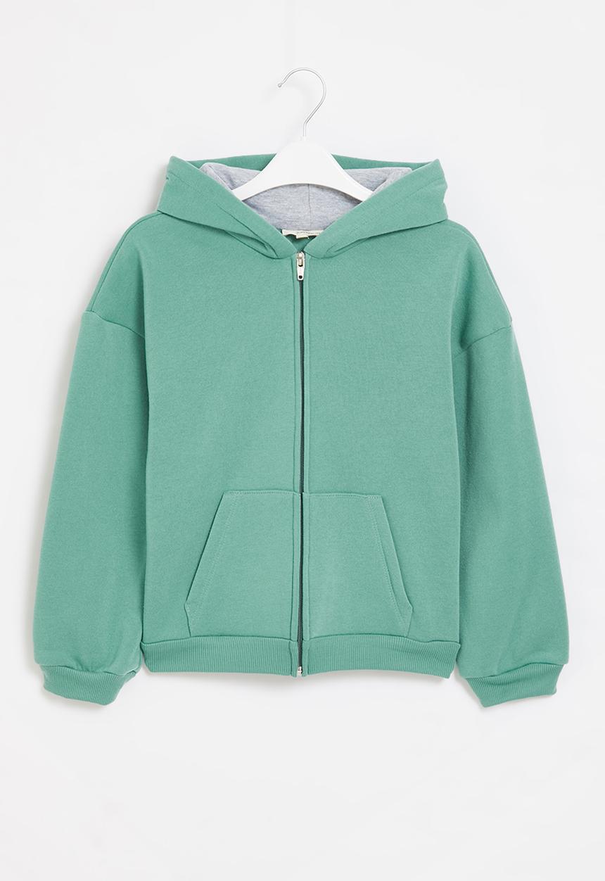 Superbalist Kids - Zip through hoodie - teal