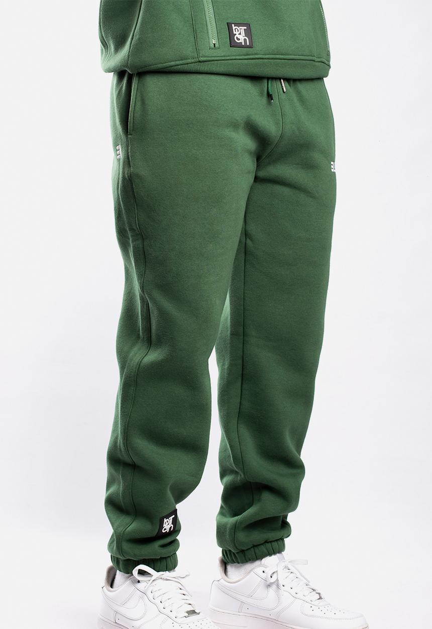 Butan - Aluta block letters sweatpants - forest green