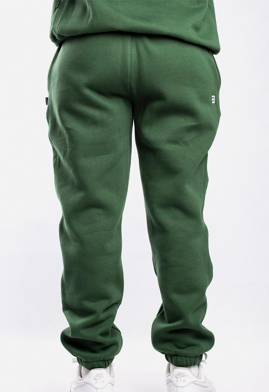 Butan - Aluta block letters sweatpants - forest green