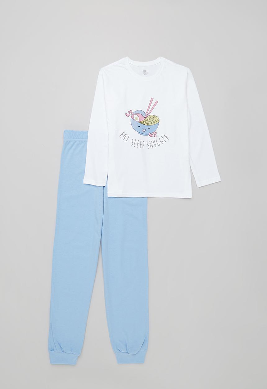 Rebel Republic - Pj set - white & blue