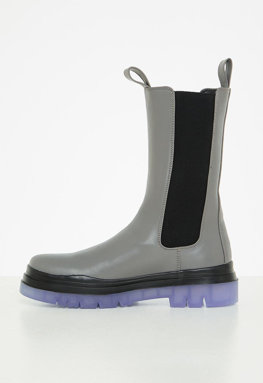 Public Desire - Winter chelsea boot - grey 