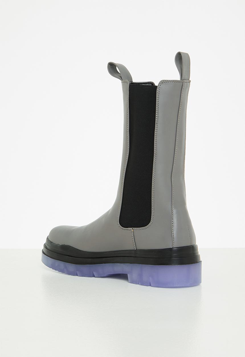 Public Desire - Winter chelsea boot - grey 