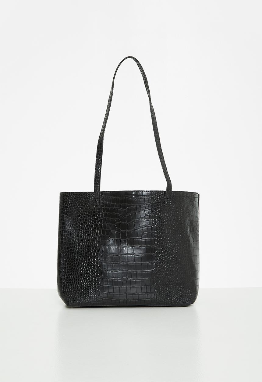 edit - Monet tote bag - black