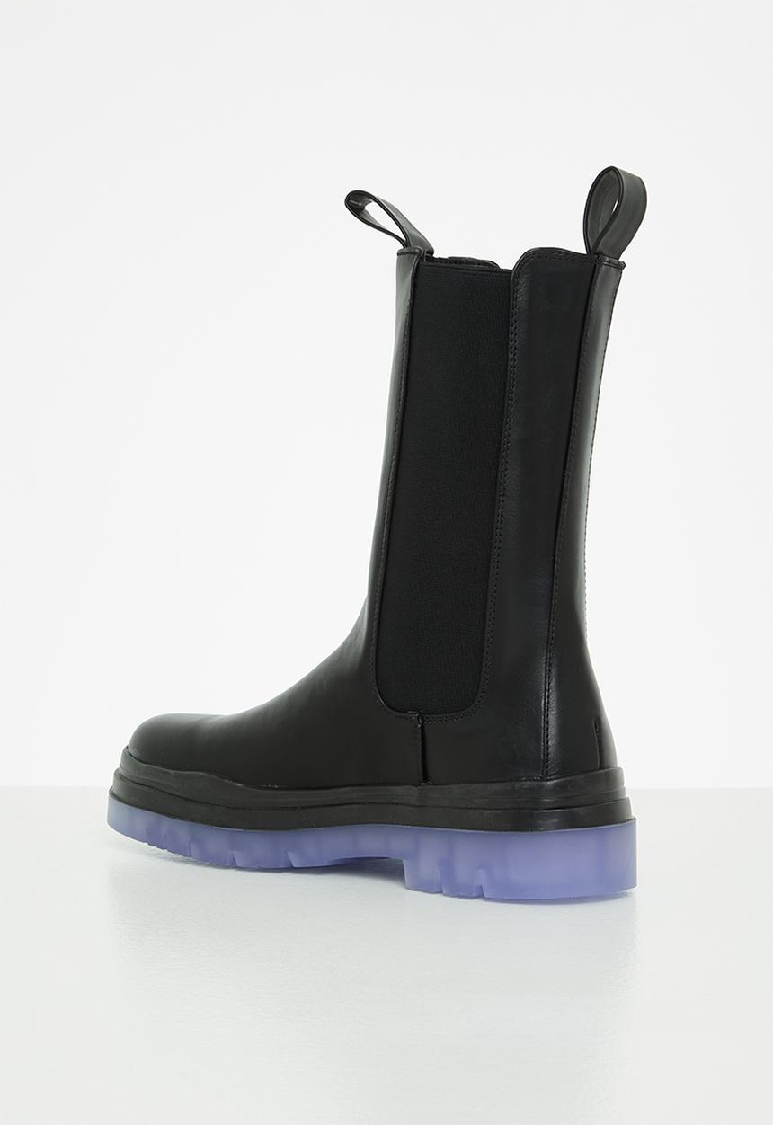 Public Desire - Winter chelsea boot - black pu