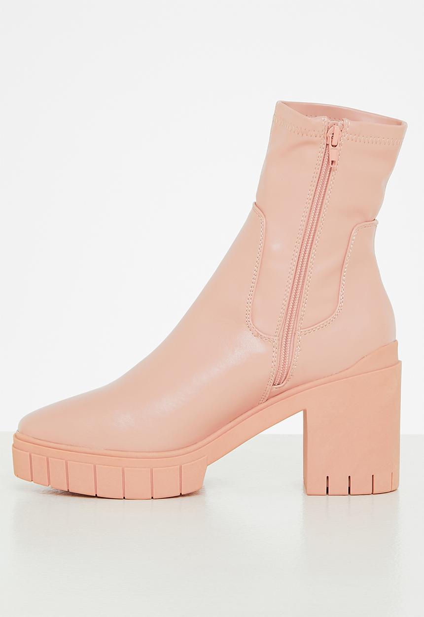 Public Desire - Obstacle ankle boot - pink pu