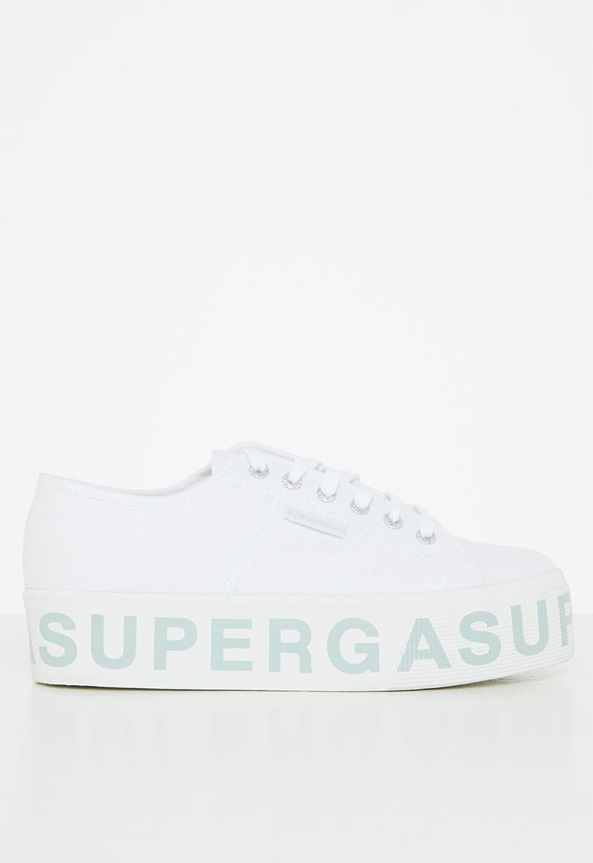 SUPERGA - 2790 platform lettering - ah6 white iceburg green