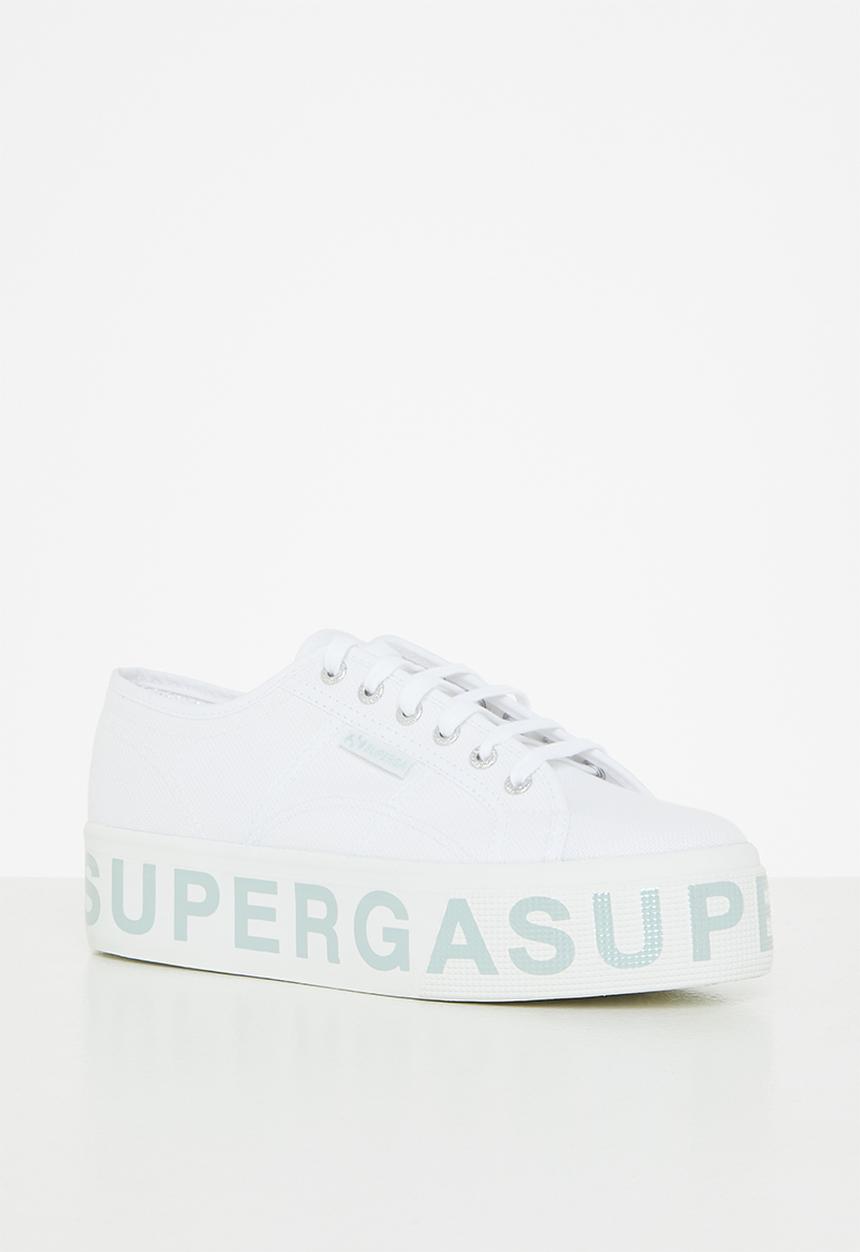 SUPERGA - 2790 platform lettering - ah6 white iceburg green