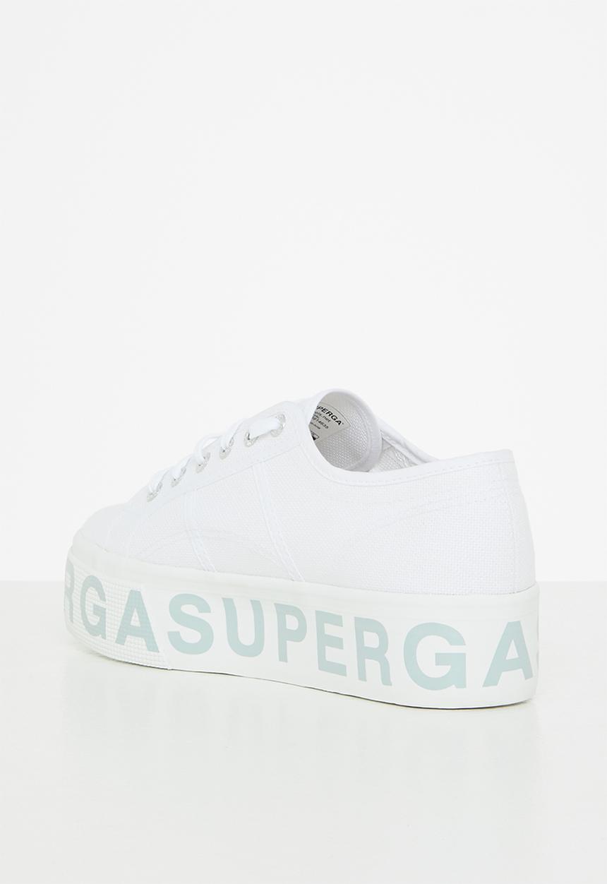 SUPERGA - 2790 platform lettering - ah6 white iceburg green