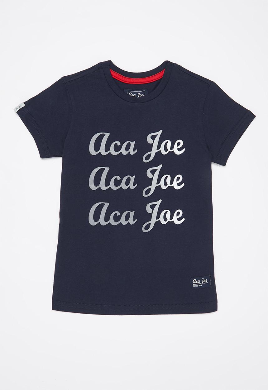Aca Joe - Aca joe printed core crew tee - navy